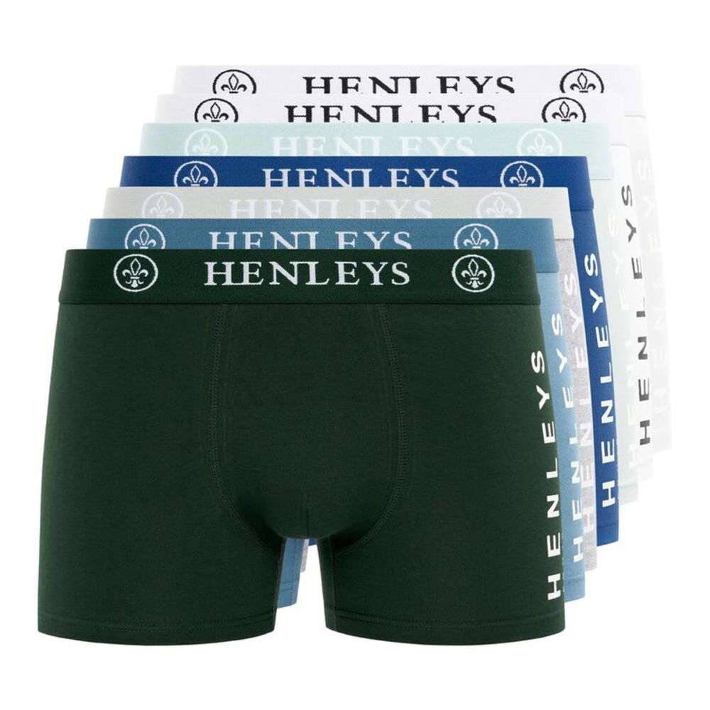 Henleys Mens Mactyme Boxer Shorts (Pack of 7) / Multicolored